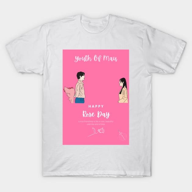 Youth Of May Rose Day Special T-Shirt by ArtRaft Pro